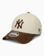 New Era NY Yankees Cord 9FORTY Şapka Cream & Brown