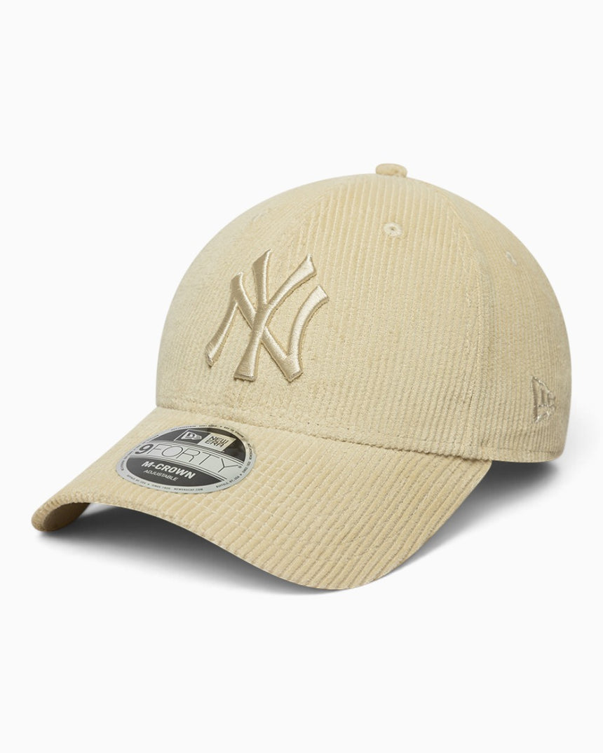 New Era NY Yankees Cord 9FORTY Şapka Cream