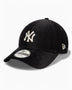 New Era NY Yankees Cord 9FORTY Şapka Black