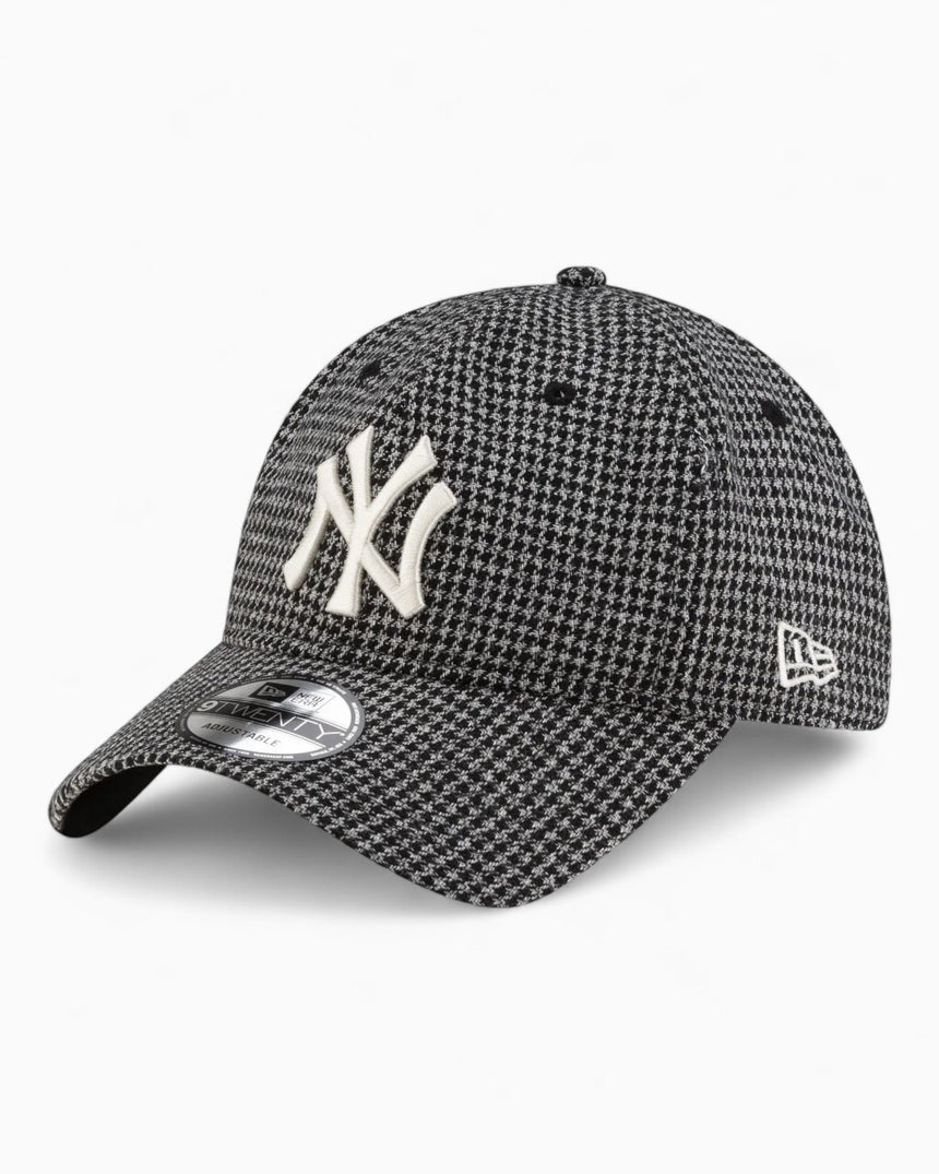 New Era NY Yankees Houndstooth 9TWENTY Şapka Black