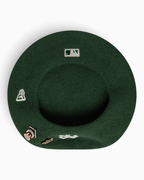 New Era NY Yankees IMG Coops Pin Beret Green