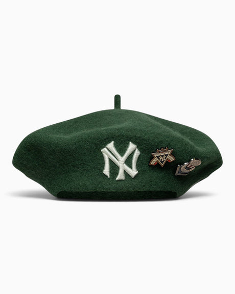 New Era NY Yankees IMG Coops Pin Beret Green