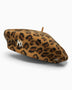 New Era NY Yankees Leopard Beret Beige