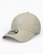 New Era NY Yankees Linen 9TWENTY Adjustable Şapka Light Beige