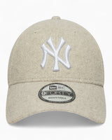 New Era NY Yankees Melton Wool 9FORTY Şapka Beige