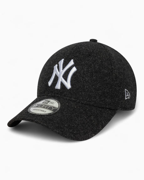 New Era NY Yankees Melton Wool 9FORTY Şapka Black