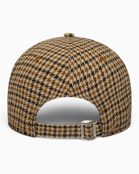 New Era NY Yankees MLB Check A-Frame 9FORTY Şapka Beige