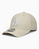 New Era NY Yankees MLB Linen 9FORTY M-Crown Adjustable Şapka Beige
