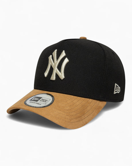 New Era NY Yankees MLB Suede E-Frame 9FORTY Şapka Black