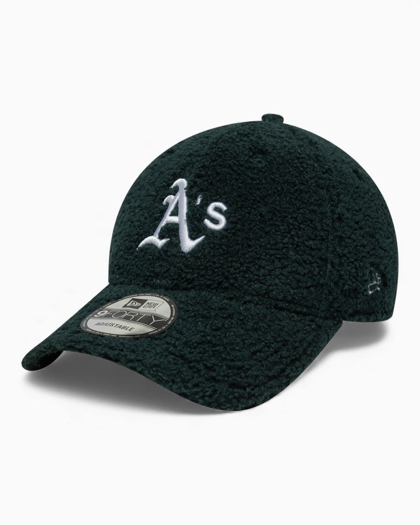 New Era Oakland Athletics MLB Winter Borg 9FORTY Şapka Dark Green