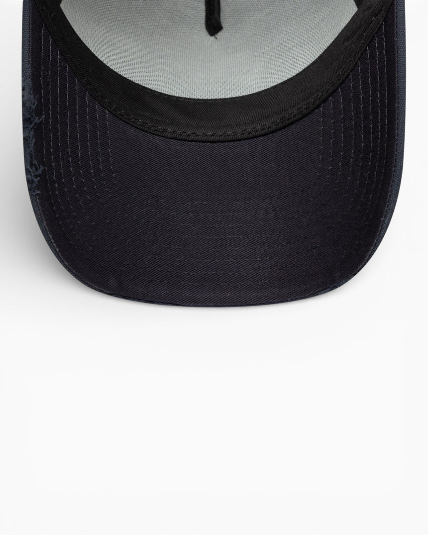 New Era Oval Canvas Distress Trucker Şapka