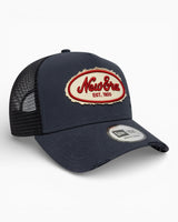 New Era Oval Canvas Distress Trucker Şapka