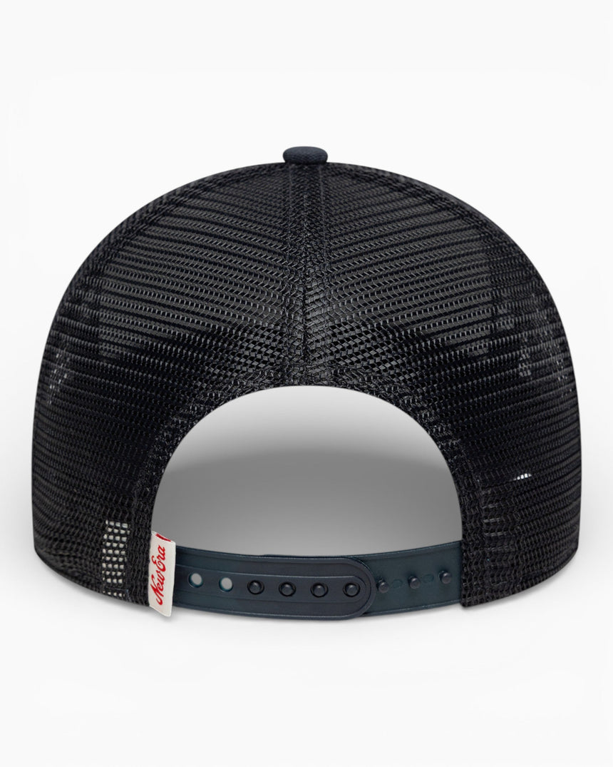 New Era Oval Canvas Distress Trucker Şapka