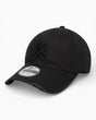 New Era Wash Distress New York Yankees 9FORTY Şapka Black