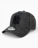 New Era Wordmark Denim NY Yankees E-Frame Şapka Black