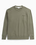 Norse Projects Arne Relaxed Organic Logo Erkek Sweatshirt Sediment Green