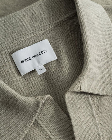 Norse Projects Leif Cotton Linen Polo T-Shirt