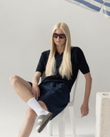 Norse Projects Leif Cotton Linen Polo T-Shirt