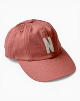 Norse Projects Light Canvas Felt N 8 Panel Cap Mahogany