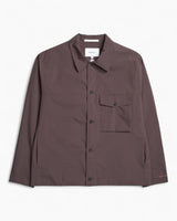 Norse Projects Marcus Windstopper Overshirt Erkek Gömlek Ceket Seal Brown