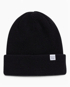 Norse Projects Merino Lambswool Beanie Black