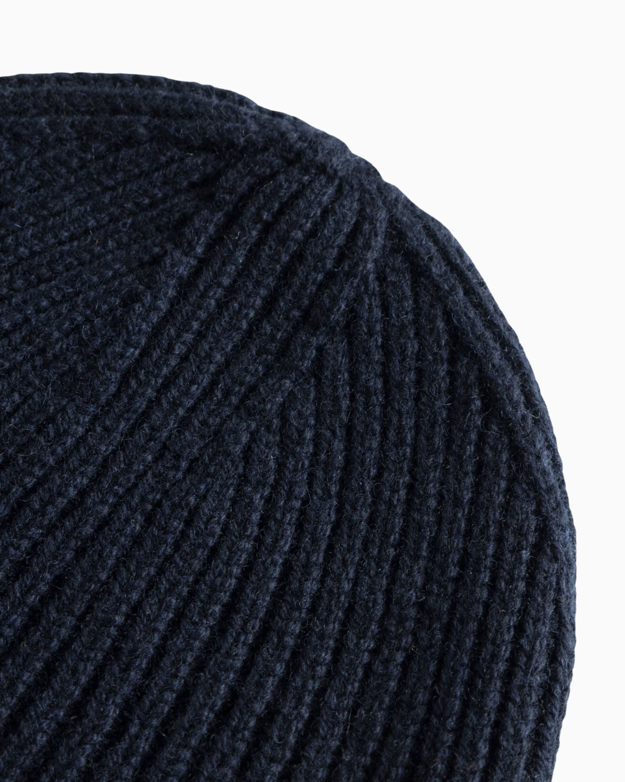 Norse Projects Merino Lambswool Rib N Logo Beanie - vitruta