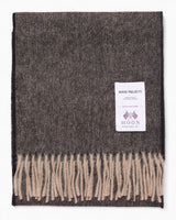Norse Projects Moon Merino Lambswool Scarf Seal Brown