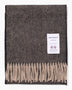 Norse Projects Moon Merino Lambswool Scarf Seal Brown