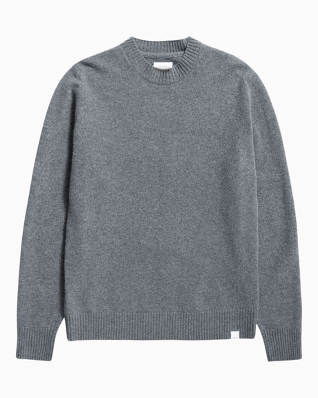 Norse Projects Norse Standard Merino Lambswool Erkek Kazak Grey Melange