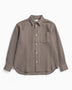 Norse Projects Ole Oversized Wool Stripe Erkek Gömlek Seal Brown