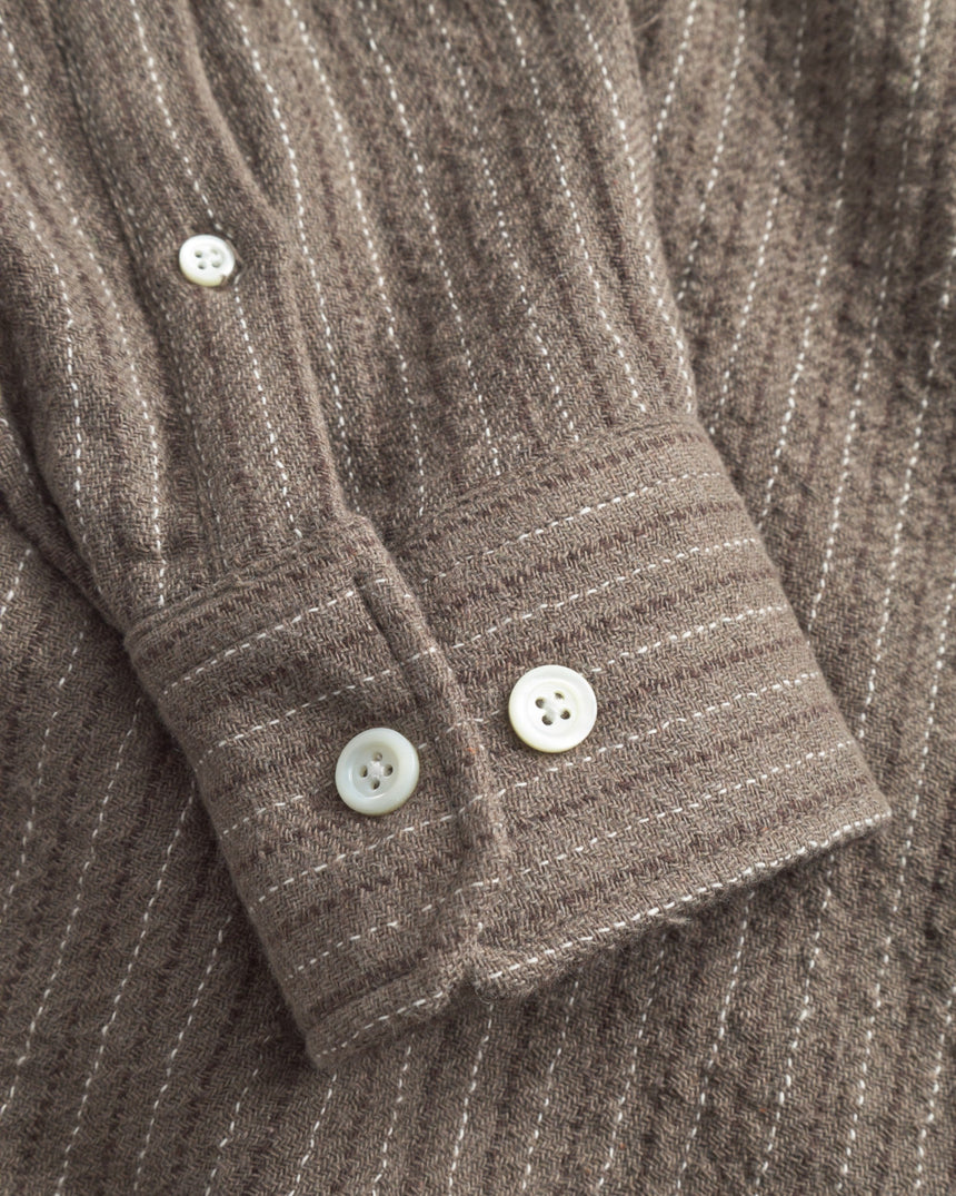 Norse Projects Ole Oversized Wool Stripe Erkek Gömlek