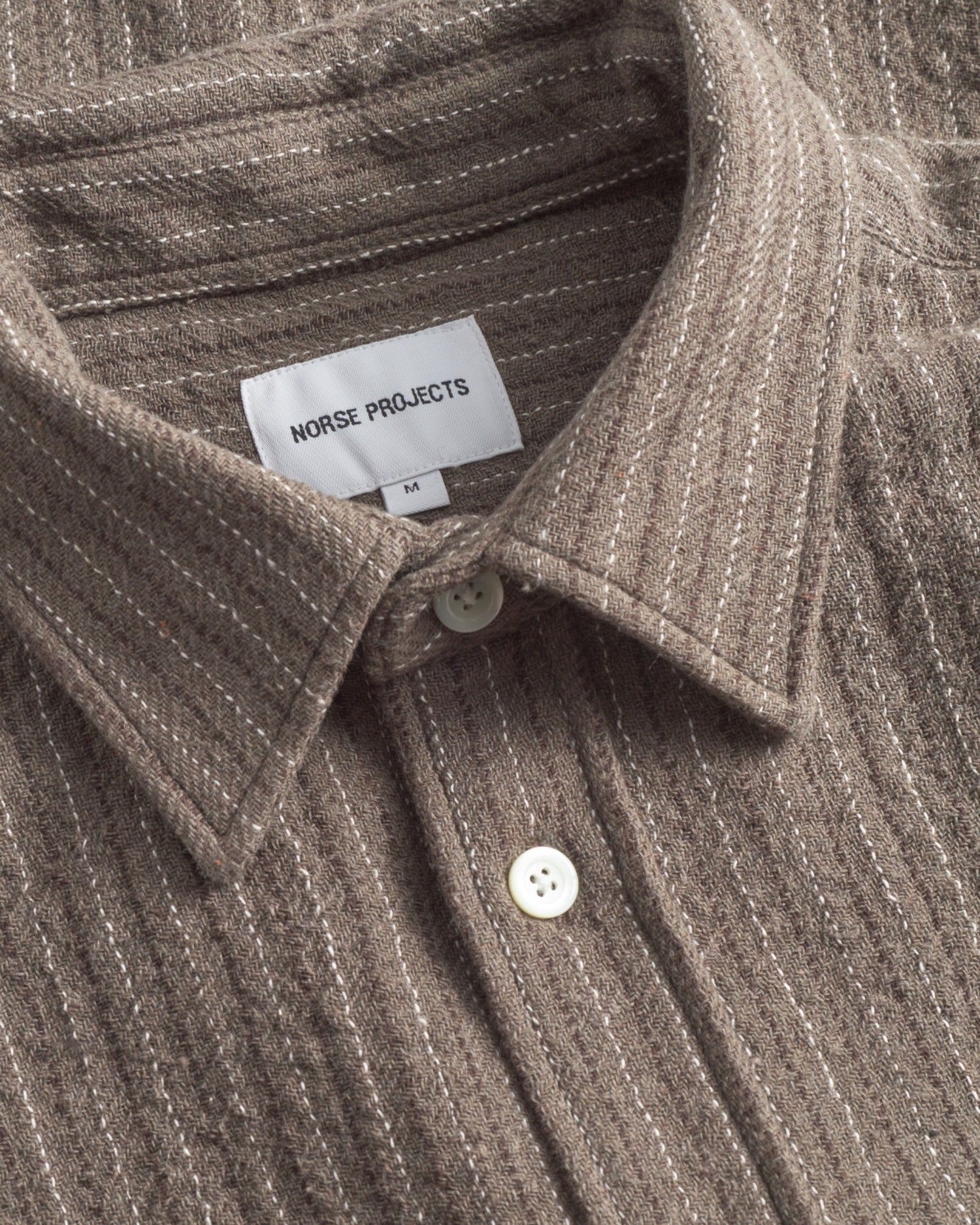 Norse Projects Ole Oversized Wool Stripe Erkek Gömlek