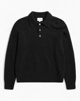 Norse Projects Rasmus Relaxed Brushed Erkek Polo Kazak Black