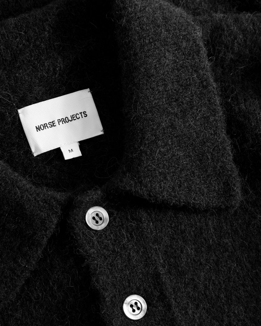 Norse Projects Rasmus Relaxed Brushed Erkek Polo Kazak