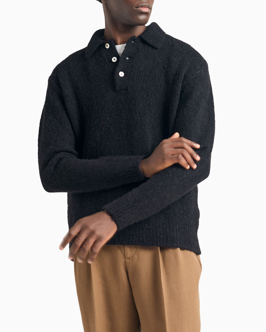 Norse Projects Rasmus Relaxed Brushed Erkek Polo Kazak