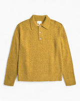 Norse Projects Rasmus Relaxed Brushed Erkek Polo Kazak Warm Yellow