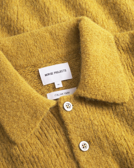 Norse Projects Rasmus Relaxed Brushed Erkek Polo Kazak