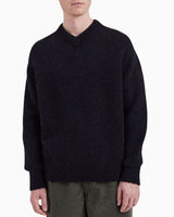 Norse Projects Rasmus Relaxed Brushed V-Yaka Erkek Kazak