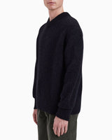 Norse Projects Rasmus Relaxed Brushed V-Yaka Erkek Kazak
