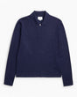 Norse Projects Tech Merino Crepe Erkek Polo Kazak Dark Navy