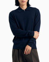 Norse Projects Tech Merino Crepe Erkek Polo Kazak