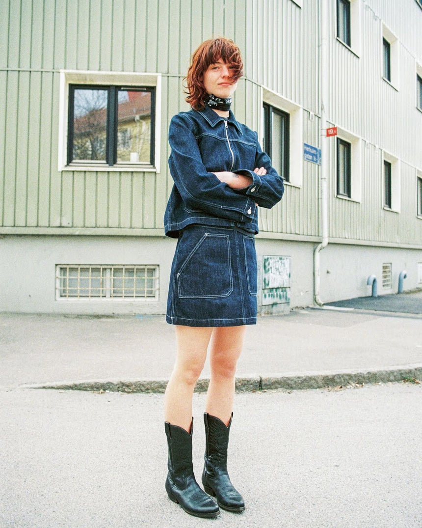 Nudie Jeans Anja Workwear Denim Kadın Ceket