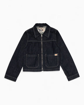 Nudie Jeans Anja Workwear Denim Kadın Ceket Dark Blue