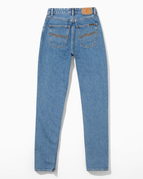 Nudie Jeans Breezy Britt Casual Blue Kadın Jean Pantolon