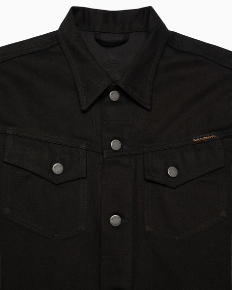 Nudie Jeans Conny Denim Dry Black Tar Erkek Ceket