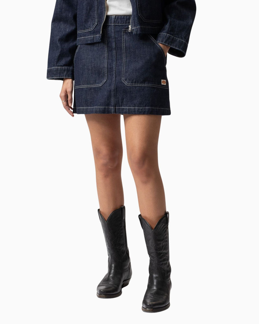 Nudie Jeans Elvy Workwear Kadın Denim Etek