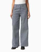 Nudie Jeans Inez Striped Kadın Pantolon Blue/Off White