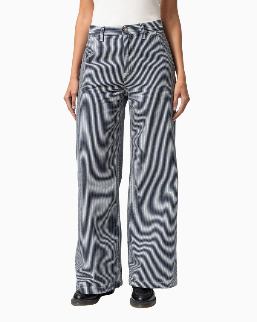 Nudie Jeans Inez Striped Kadın Pantolon Blue/Off White