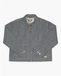 Nudie Jeans Jade Striped Zip Ceket Blue/Offwhite