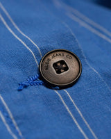 Nudie Jeans Kicki Striped Workwear Kadın Ceket Blue/Off White
